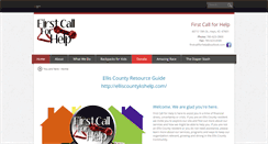 Desktop Screenshot of firstcallelliscounty.com